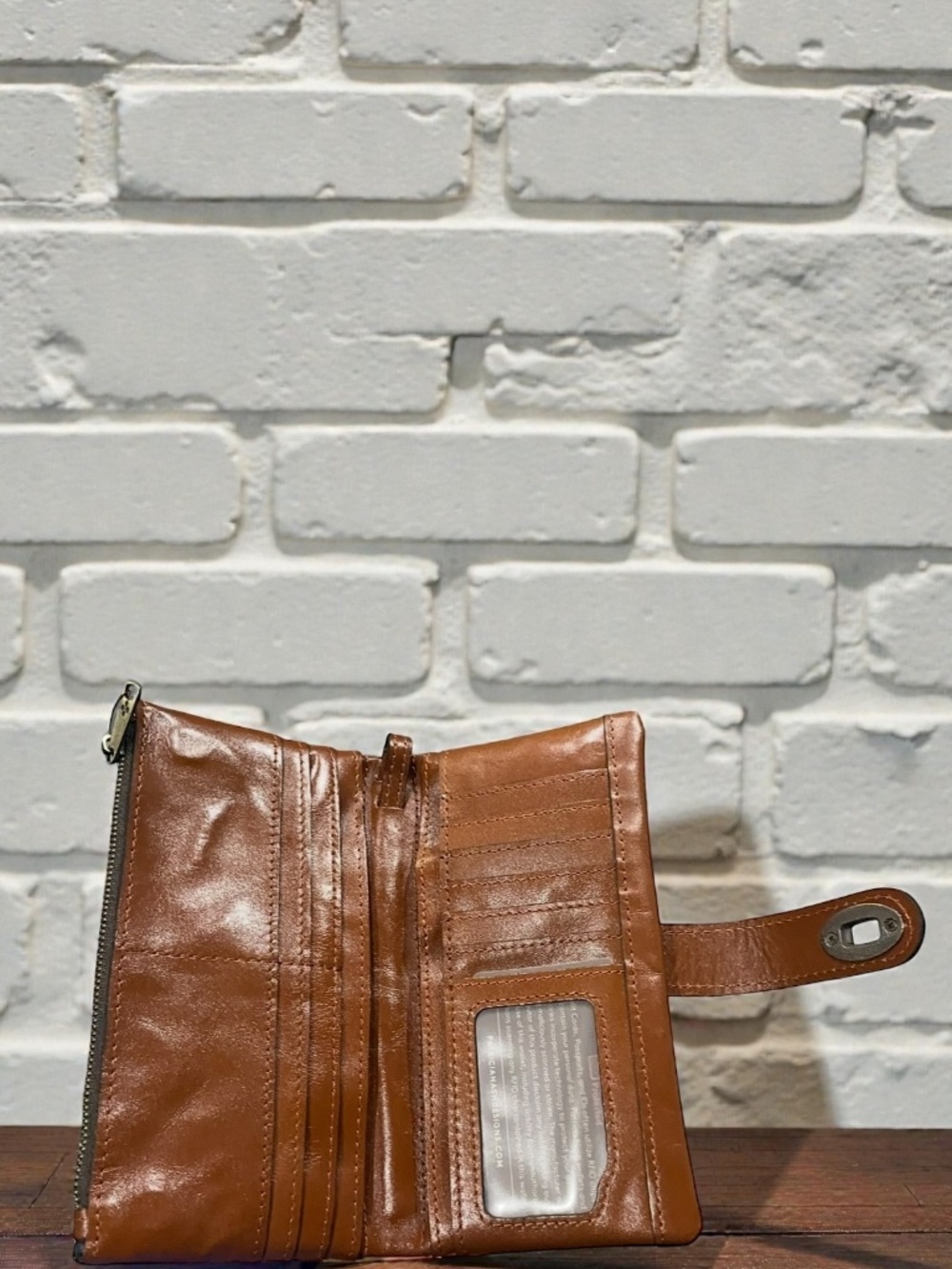 Patricia Nash Nazari Bifold Leather Wallet RFID Apricot Blossom NWT - Picture 8 of 8